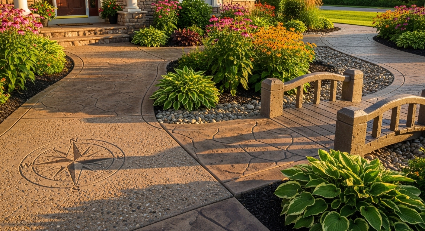 Concrete walkway project in Mentor, OH