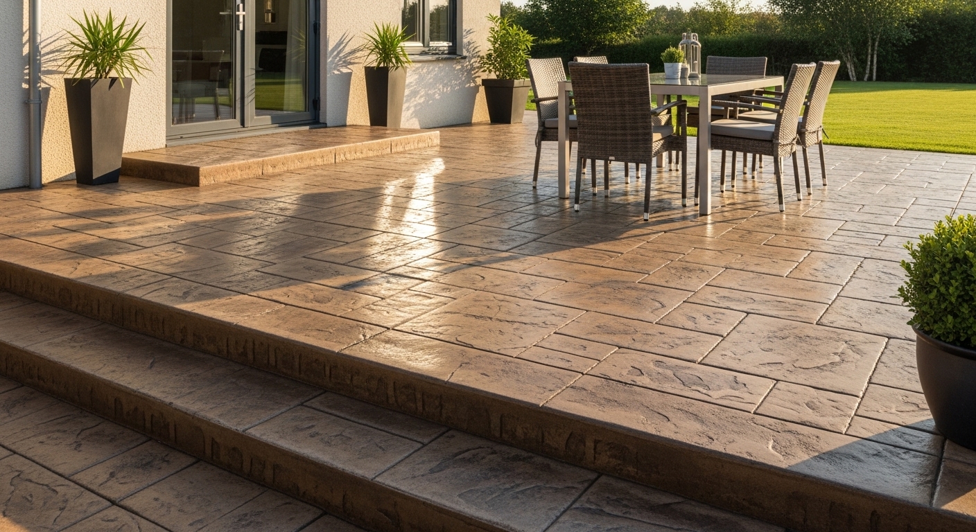 Stamped concrete patio in Mentor, OH